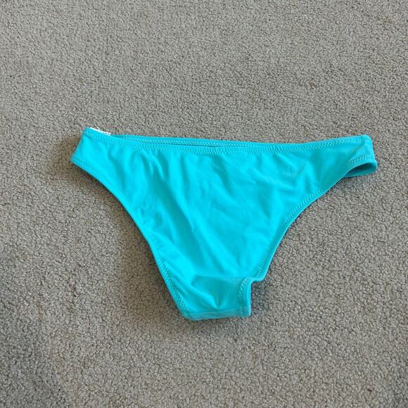 NWT Aerie Cheeky Bikini Bottom Springs Blue Swimsuit Swim Beach Surf Size S - Picture 4 of 6